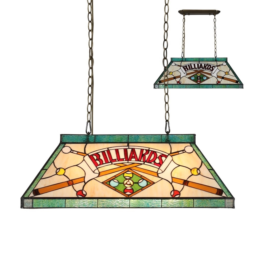 Prezent 1715 - Chain-hung chandelier TIFFANY BILLIARD 3xE27/60W/230V