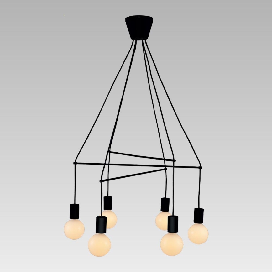 Prezent 17200 - Chandelier on a string TWIG 6xE27/40W/230V