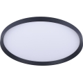 Prezent 17311 - ADRA LED ceiling light 42W (230V) + 13W LED, selectable 3000/4000/6000K, Ø 48.5 cm, black