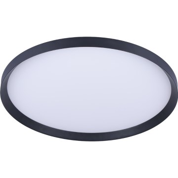 Prezent 17311 - ADRA LED ceiling light 42W (230V) + 13W LED, selectable 3000/4000/6000K, Ø 48.5 cm, black