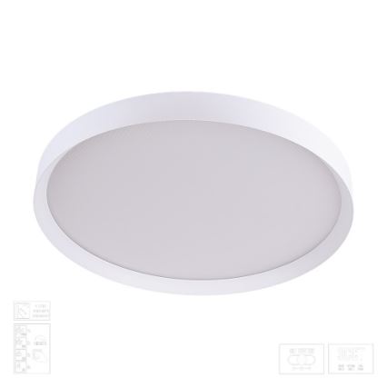 Prezent 17314 - MAYSA Dimmable LED Ceiling Light, 42W/230V, 3000/4000/6000K, Ø 48.5 cm, White