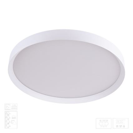 Prezent 17316 - MAYSA LED Dimmable Ceiling Light LED/72W/230V 3000/4000/6000K Ø 77 cm White