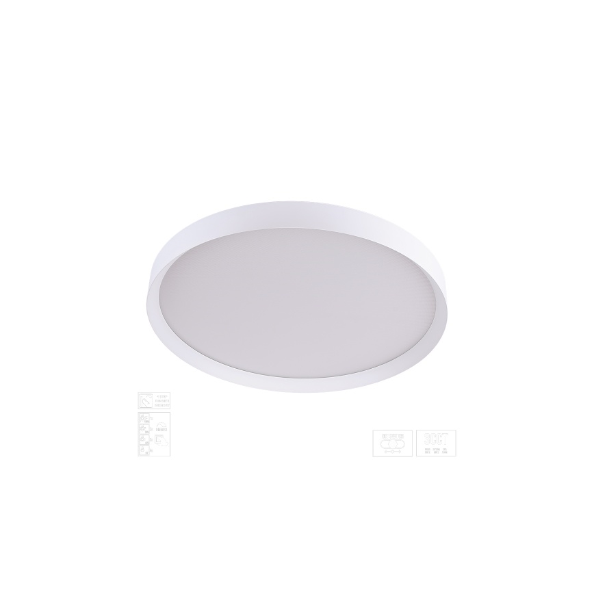 Prezent 17316 - MAYSA LED Dimmable Ceiling Light LED/72W/230V 3000/4000/6000K Ø 77 cm White