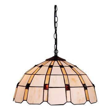 Prezent 213 - Chandelier on a chain TIFFANY 2xE27/60W/230V