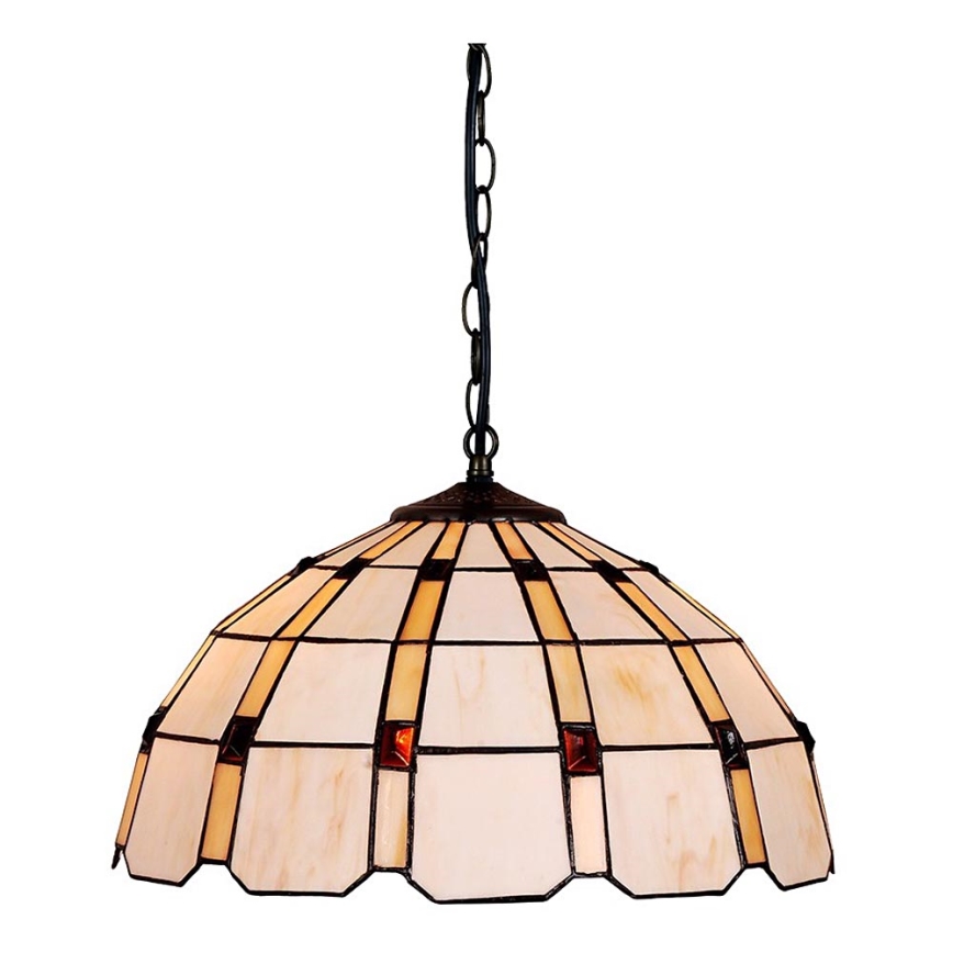 Prezent 213 - Chandelier on a chain TIFFANY 2xE27/60W/230V