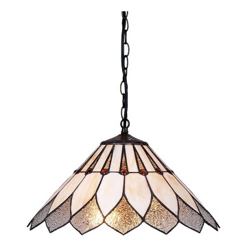 Prezent 217 -  Chandelier on a chain TIFFANY 2xE27/60W/230V