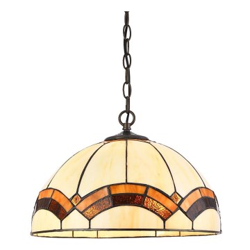 Prezent 229 - Chandelier on a chain TIFFANY 2xE27/60W/230V