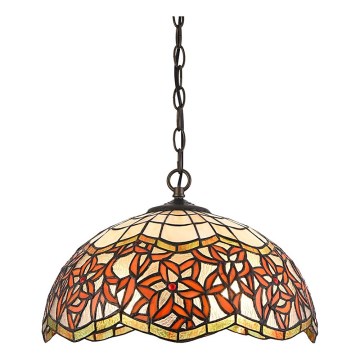 Prezent 232 - Chandelier on a chain TIFFANY 2xE27/60W/230V