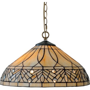 Prezent 241 - Tiffany Chain-Hung Chandelier 2xE27/60W/230V