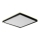 Prezent 27315 - LED Bathroom ceiling light CORDIA SQ LED/24W/230V 3000/6000K IP54 black