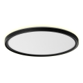 Prezent 27317 - CORDIA LED 30W/230V Bathroom Ceiling Light 3000–6000K IP54 Ø50 cm, Black