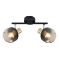 Prezent 27514 - Spotlight PEGAS 2xE14/40W/230V black/smoky