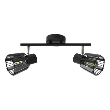 Prezent 27517 - Spotlight PONTEO 2xE27/40W/230V black