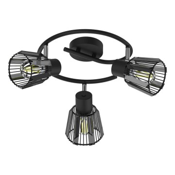 Prezent 27518 - Spotlight PONTEO 3xE27/40W/230V black