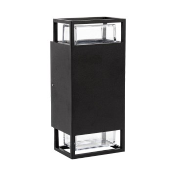 Prezent 28211A - Outdoor wall light EVENTO 2xGU10/35W/230V IP54 black