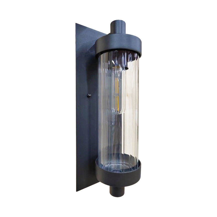 Prezent 28213A - Outdoor wall light VERTICA 1xE27/35W/230V IP54 black