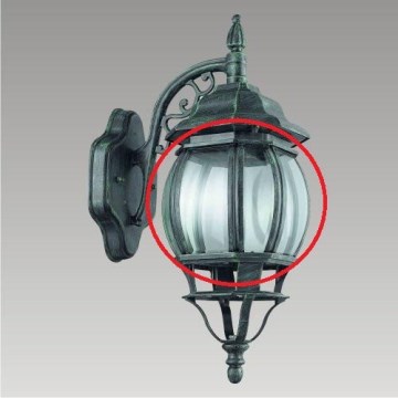 Prezent 39001 - Replacement glass for outdoor light PRINZ E27