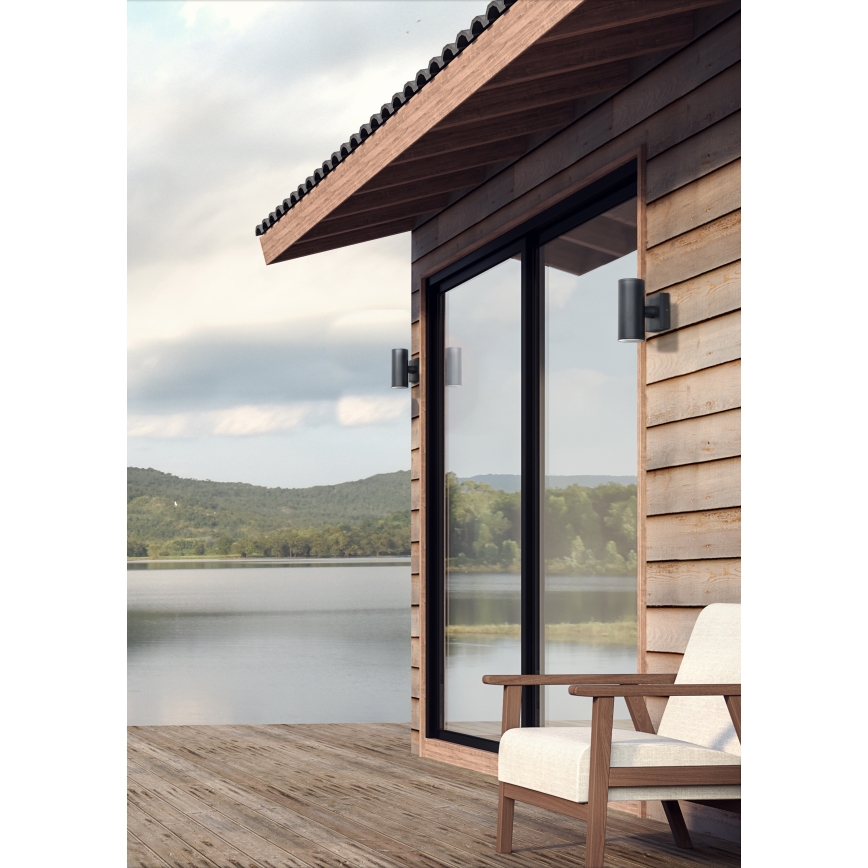 Prezent 39033 - Outdoor wall light RETO 2xGU10/35W/230V IP54