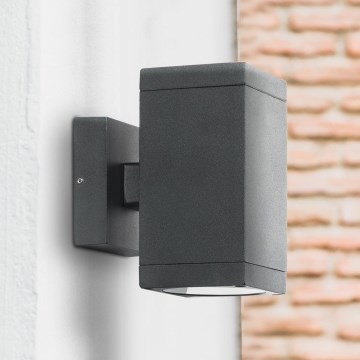 Prezent 39034 - Outdoor wall light RETO SQ 2xGU10/35W/230V IP54