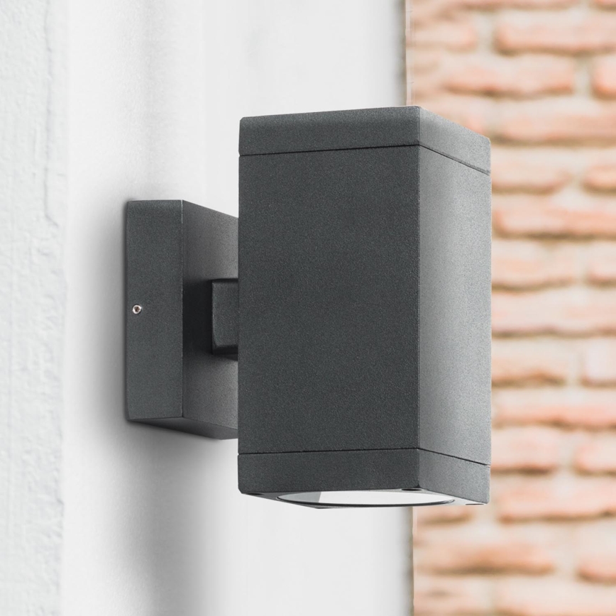 Prezent 39034 - Outdoor wall light RETO SQ 2xGU10/35W/230V IP54