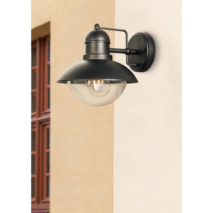 Prezent 39036 - Outdoor wall light HECTOR 1xE27/60W/230V IP44