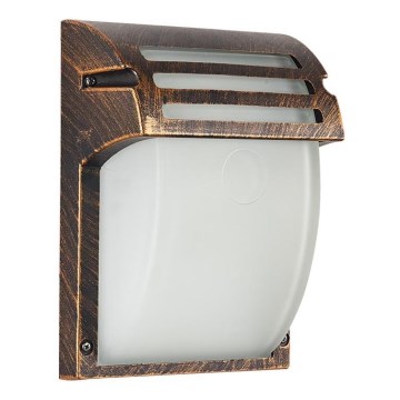 Prezent 39039 - Outdoor wall light AMALFI MINI 1xE27/60W/230V IP44 patina