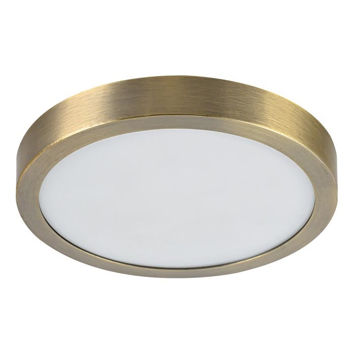 Prezent 49058 - LED Ceiling light LENYS LED/9W/230V 4000K d. 12 cm brass