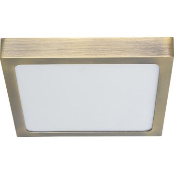Prezent 49062 - LED Ceiling light LENYS LED/9W/230V 4000K 12x12 cm brass
