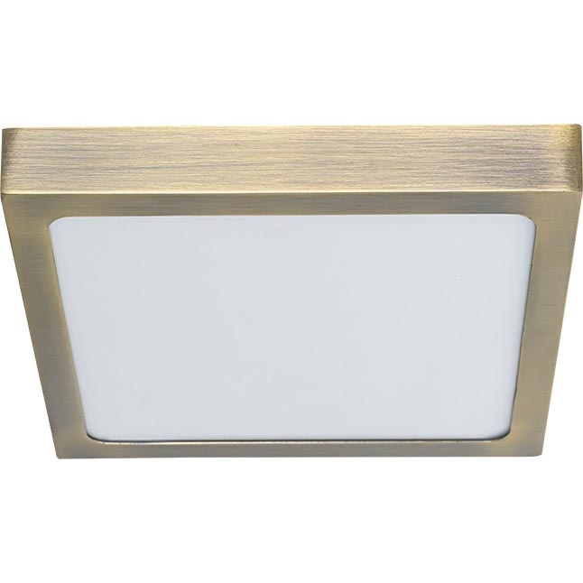 Prezent 49062 - LED Ceiling light LENYS LED/9W/230V 4000K 12x12 cm brass
