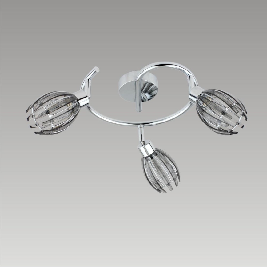 Prezent 61208 - Spotlight EZZO 3xG9/33W/230V smoke