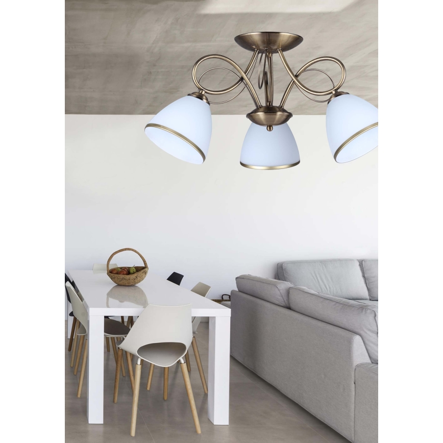 Prezent 61450 - Surface-mounted chandelier ASTER 3xE27/60W/230V