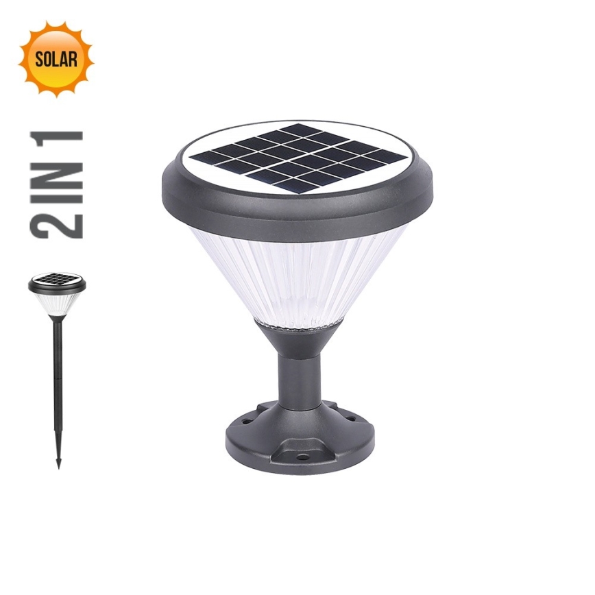 Prezent 65291 - LED Solar light 2in1 AKRA LED/10W/3,2V IP65 2000 mAh