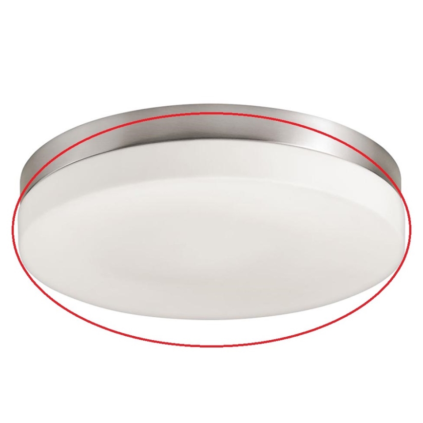 Prezent 67101 - Replacement glass shade for PILLS E27 ceiling light, white