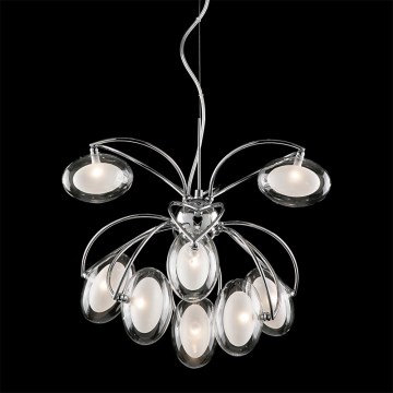Prezent 69039 - PENELOPA chandelier 9xG4/20W/230V