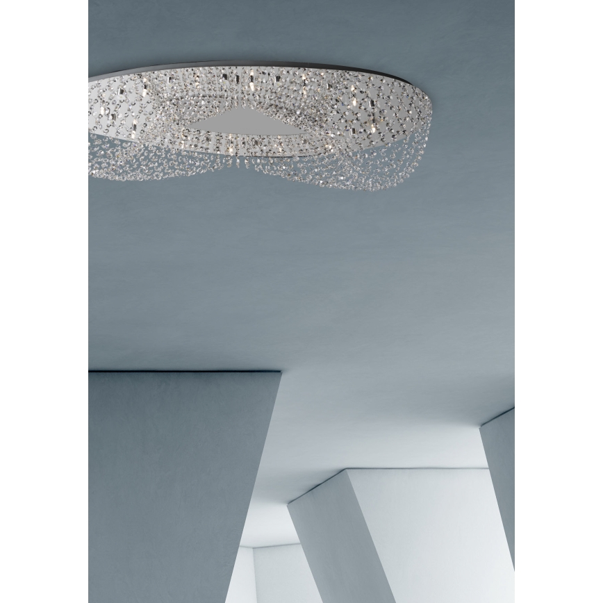 Prezent 69046 - ELIPTHON Ceiling surface-mounted light 8xG9/33W/230V