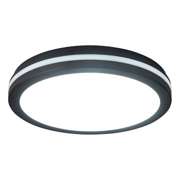 Prezent 70334 - LED Dimmable Outdoor Ceiling Light GARDEN LED/20W/230V 3000/4000/6000K IP65 Ø 23 cm Black