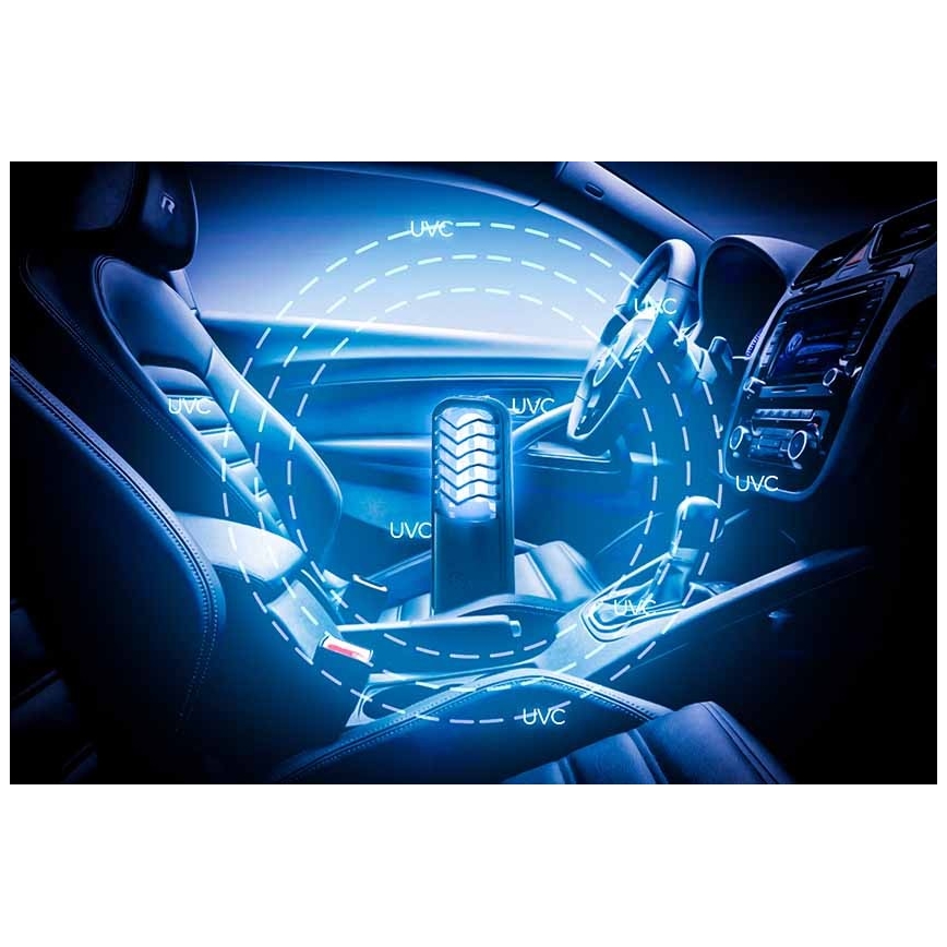 Prezent 70422 - Portable disinfect germicidal lamp UVC/2,5W/5V USB