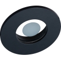 Prezent 71115 - Bathroom recessed downlight FAY 1xGU10/50W/230V Ø 8.5 cm IP44 black