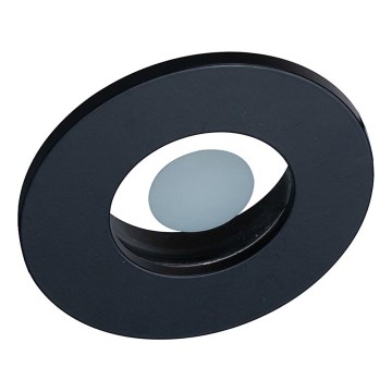 Prezent 71115 - Bathroom recessed downlight FAY 1xGU10/50W/230V Ø 8.5 cm IP44 black
