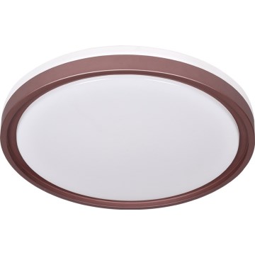 Prezent 71344 - FLOREN Dimmable LED ceiling light, 30W/230V, 3000/4000/6500K, Ø 41.5 cm, brown