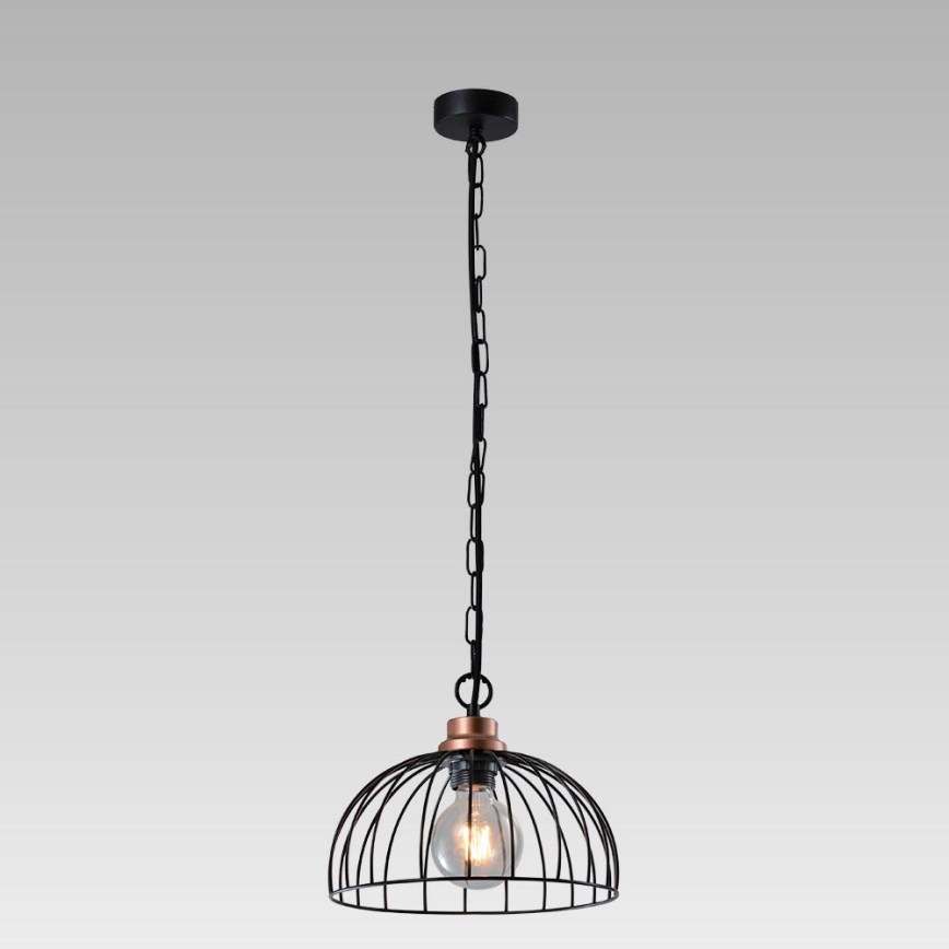 Prezent 75465 - Chandelier on a chain BASKET 1xE27/60W/230V