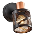 Prezent 75467 - Wall spotlight ANTARES 1xE14/40W/230V black/copper