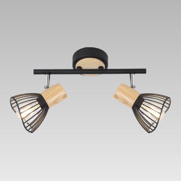 Prezent 75556 - Ceiling spotlight PONY 2xE14/25W/230V ash