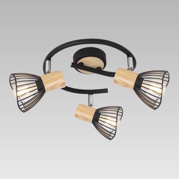 Prezent 75557 - Ceiling spotlight PONY 3xE14/25W/230V ash