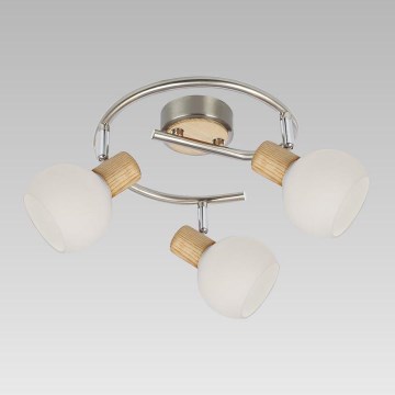 Prezent 75567 - Ceiling spotlight TONG 3xE14/25W/230V ash