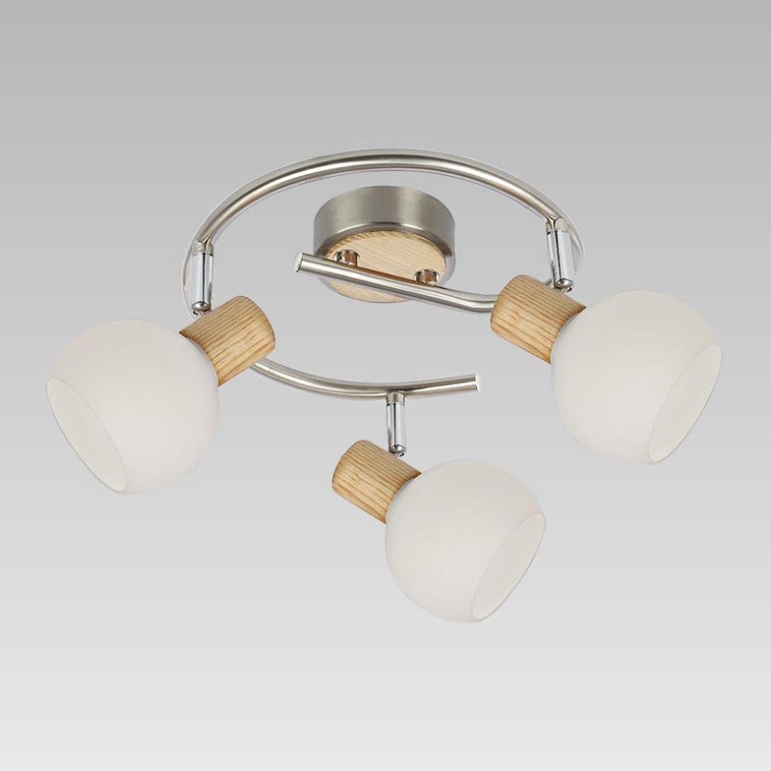Prezent 75567 - Ceiling spotlight TONG 3xE14/25W/230V ash