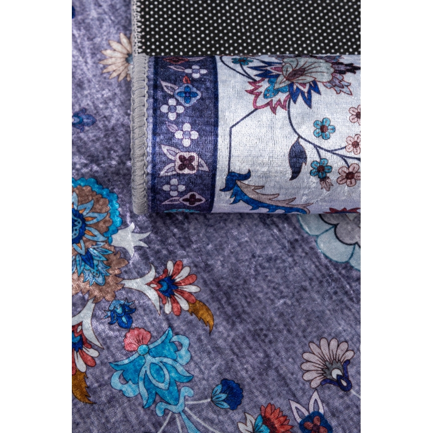 PRINT SHINE Anti-Slip Oriental Rug 120x170 cm Blue