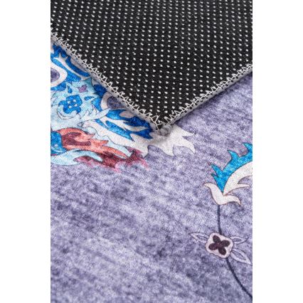 PRINT SHINE Non-Slip Oriental Rug 70x140 cm, Blue