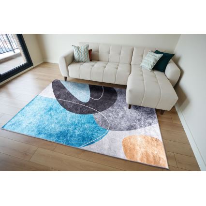 PRINT SHINE Non-Slip Rug 120 x 170 cm – Vibrant Multicolored