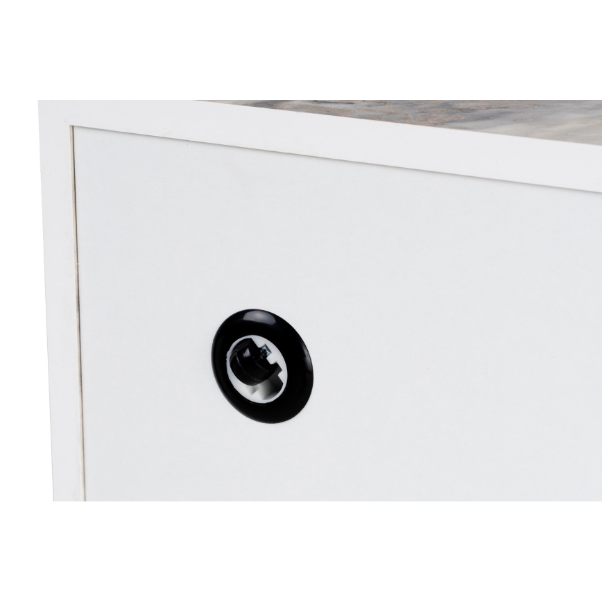 PRIZMA Coffee Table 35x90 cm, Marble Finish